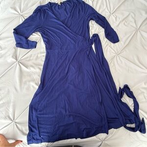 Banana Republic Gemma Blue Wrap Dress